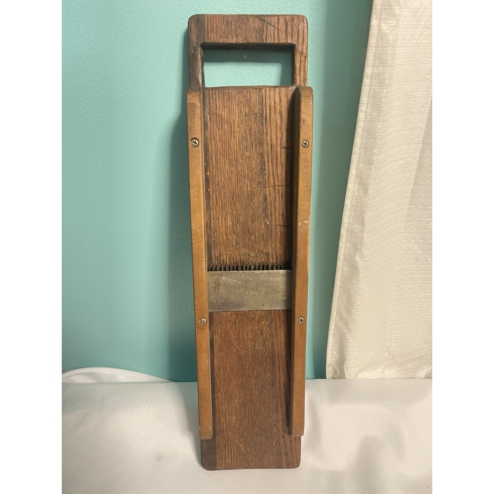 Vtg  Wooden HTF  20"‎ Vegetable Slicer Specialty